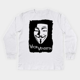 V for vendetta Kids Long Sleeve T-Shirt